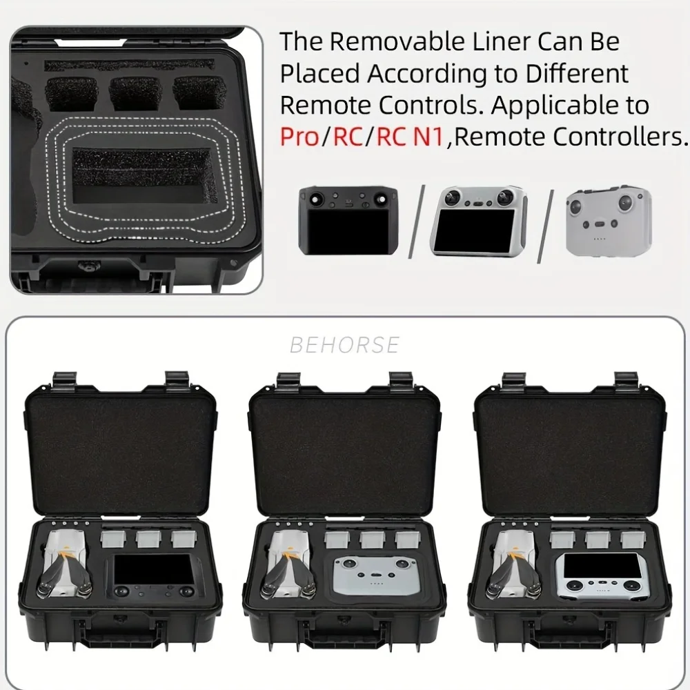 Étui de transport pour DJI Mavic Air 2S / Air 2, résistant aux rayures, avec rangement pour télécommande
