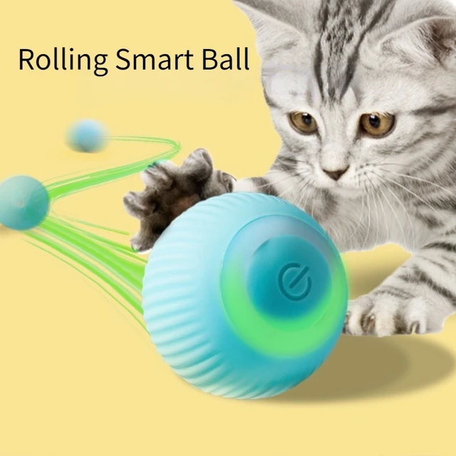 Smart Cat Toys Automatic Rolling Ball Electric Cat Toys Interactive for Cats Training Self-moving Kitten Toys for Indoor Playing Smart Cat Toys Automatic Rolling Ball Electric Cat Toys Interactive for Cats Training Self-moving Kitten Toys for Indoor Playing