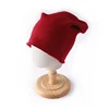 100%Wool Curl Brim Bonnet Hat for Women&Men Winter Autumn Ear Protect Cashmere Beanies Knitted Soft Warm SKi Cap SKullies 4