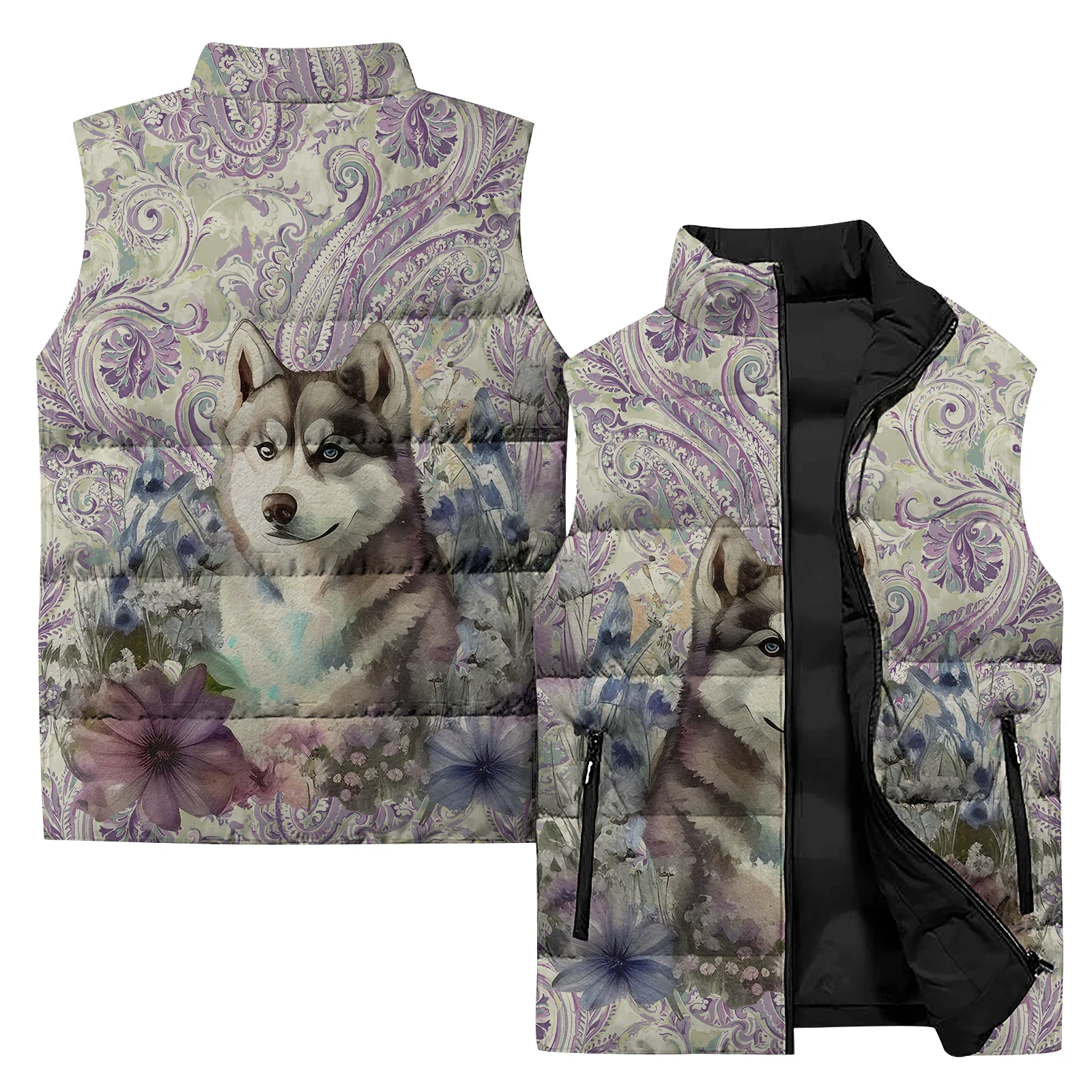 thumbnail image 1 of Chaqueta de plumas de caballero para hombre, chaqueta sin mangas con estampado de calavera 3D, chaqueta de invierno para hombre, chaqueta nueva de diseño moderno para hombre, abrigo de nieve, 1 of 5