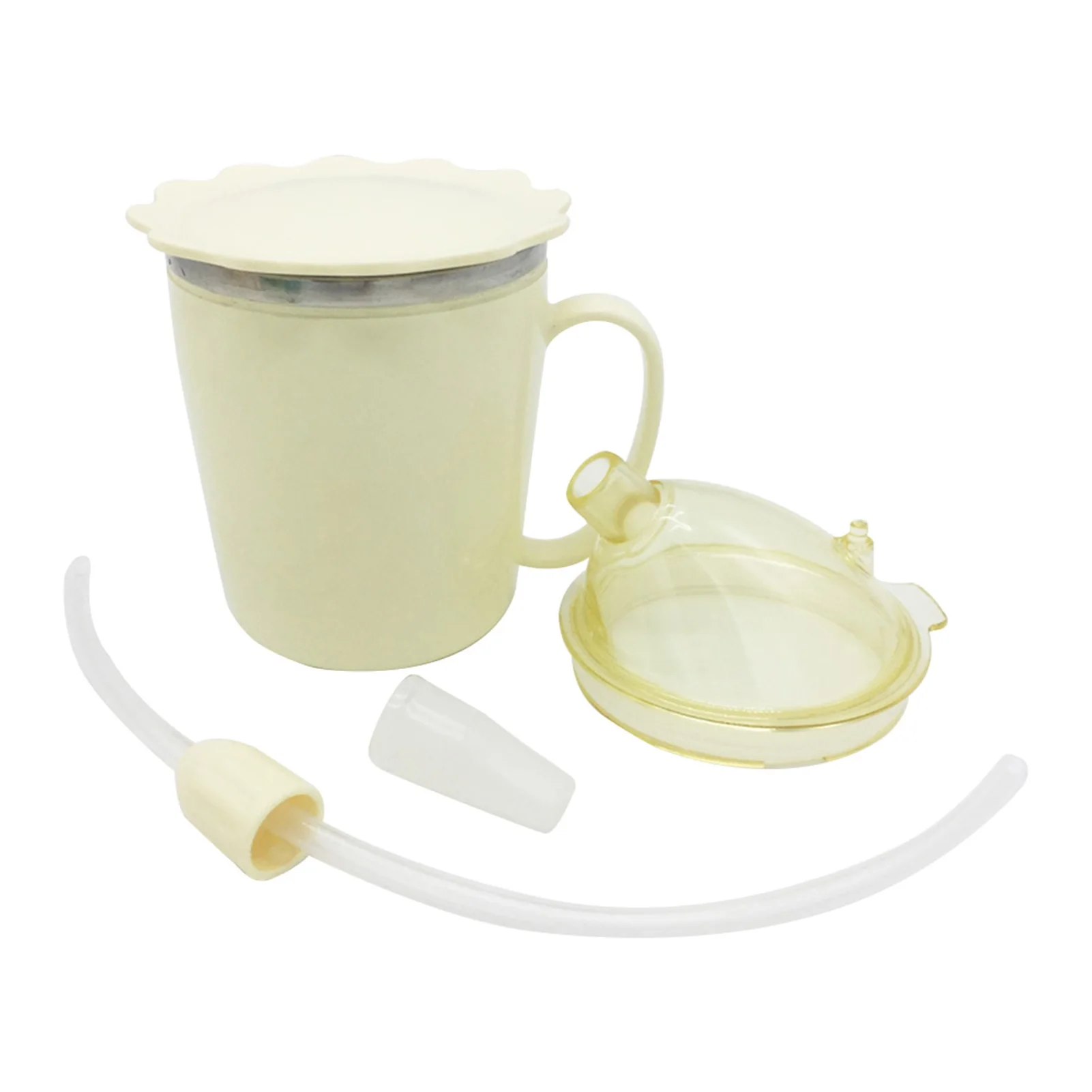 Sippy Cup with Straw for Liquids Water | Convalescent Feeding Cup for Elderly & Patients | 350ML Drinking Cup with Straw for Dis 