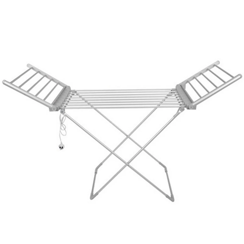 220v/ 110v Electric Clothes Dryer Portable Folding Drying Rack Clothes Drying Machine Aluminum