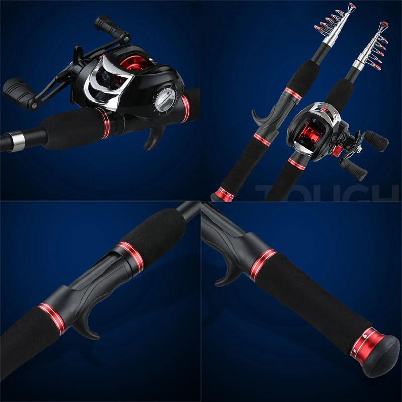 baitcasting reel and pole Trika Ti100 a bait set Summit Baitcast Combo Left