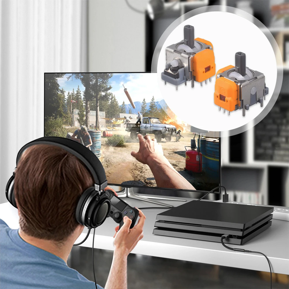 2/10Pcs Replacement 3D Analog Joystick for PS5/PS4/XBox Hall Electromagnetic One Controller ThumbStick Repair Parts Accessories