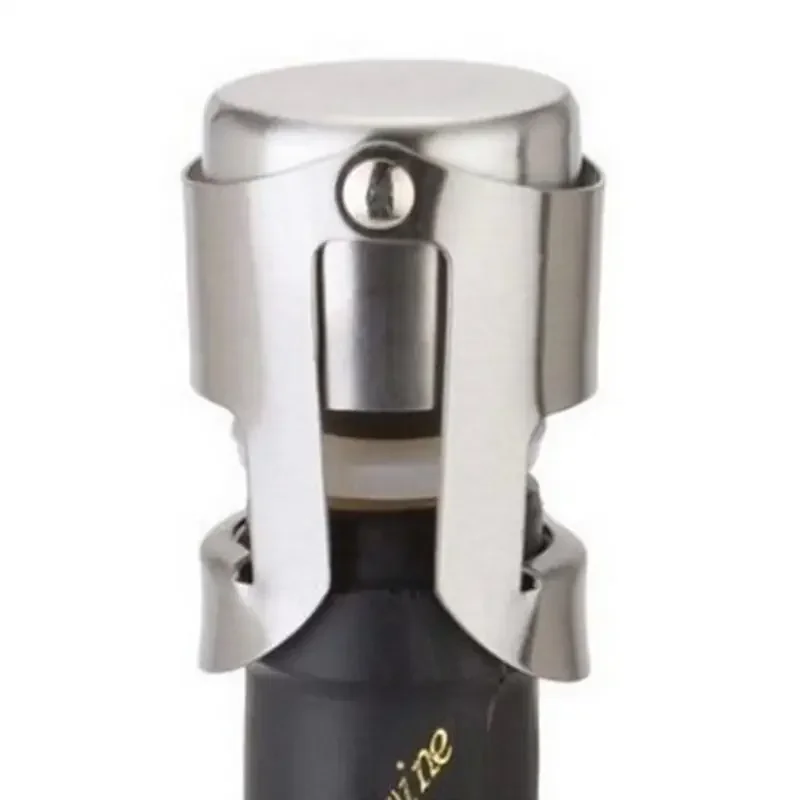 Household Convenience Small Tools Professional Stainless Steel Champagne Sparkling Wine Bottle Sealer Stopper Accessories Supply, wine bottle stopper