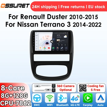 Radio para coche Android 14, 8G, 128G, para Renault Duster 2010-2015, Nissan Terrano 3 2014-2022, Carplay inalámbrico, reproductor Multimedia de vídeo, GPS, 4G, BT 7862 1