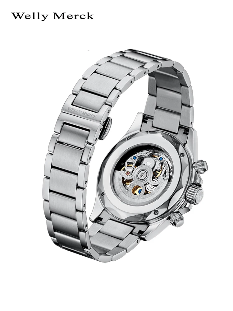Welly Merck Men's Luxury Watch Diver's Watch Waterproof Luminous Sapphire Glass Reloj Hombre Automatic Mechanical Watches