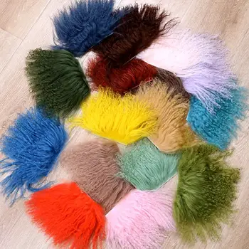 Creativo pelle di pecora lana di agnello pelliccia di pelo fila di capelli estensioni dei capelli ricci fai da te BJD SD Blyth bambole parrucche trame di capelli accessori