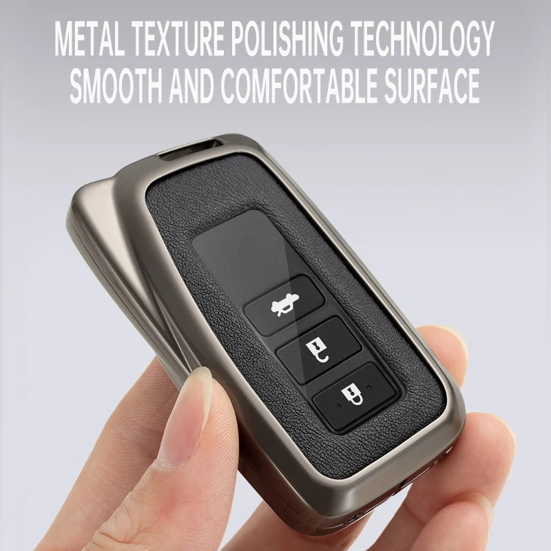 Premium Car Key Cover Case with Keychain and Keyring Accessories
