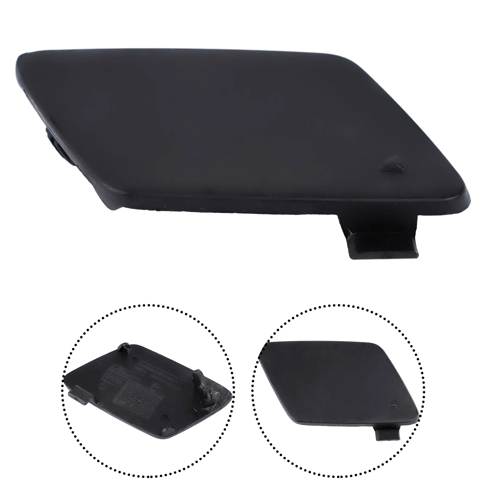 

Durable Tow Hook Eye Cover Tow Hook Cover 7891391 Black Front Bumper Plastic Replacement 51117891391 Auto Parts