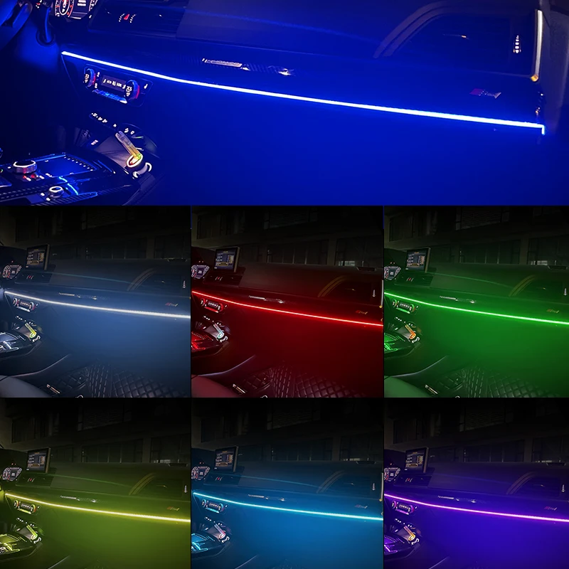 รูปสินค้า ไฟ LED ตกแต่งรถยนต์ 64 สี RGB ควบคุมผ่านแอปและรีโมท