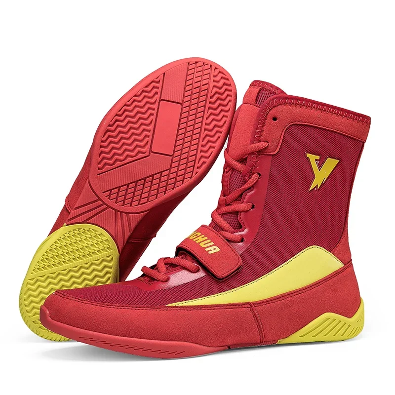 Lightweight Wrestling Shoes for Men Gym Training Sneakers Non-Slip Sole Professional Boxing Shoes