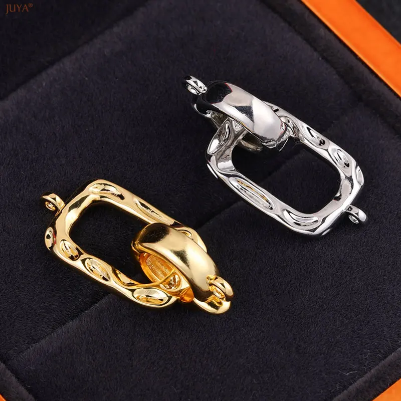JUYA Gold Silber Überzogene CZ Stecker Komponenten Für DIY Armbänder Handarbeiten Schmuck Machen Erkenntnisse Zubehör – Detail 5