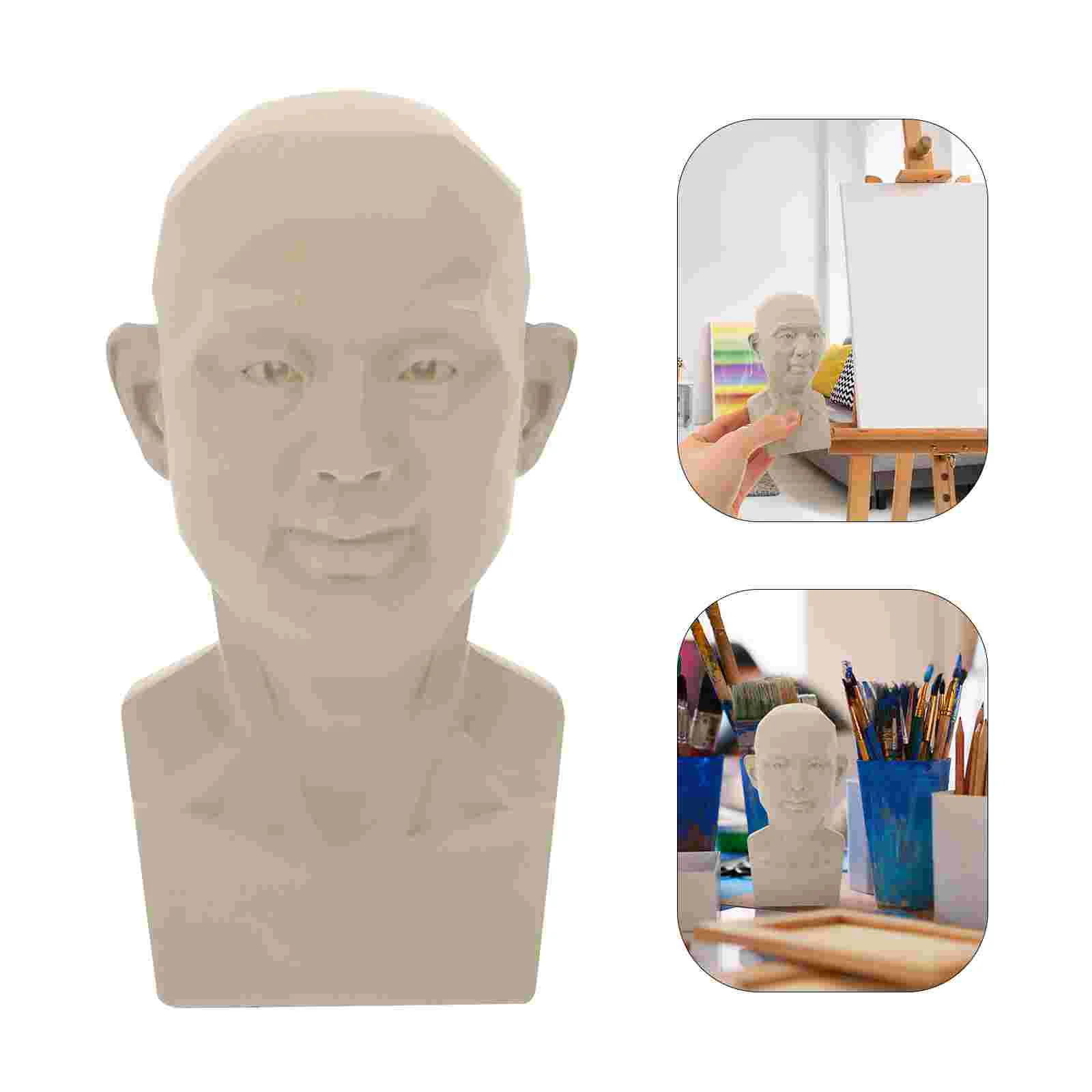 Sketch Avatar Teaching Aids Statue Resin Bust Sculpture Human Model Life Drawing