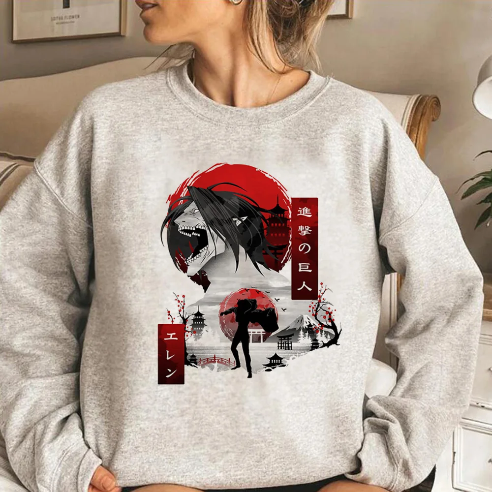 

Attacke Attack on Titan hoodies women 90s aesthetic vintage long sleeve top clothing women Korean style Pullover