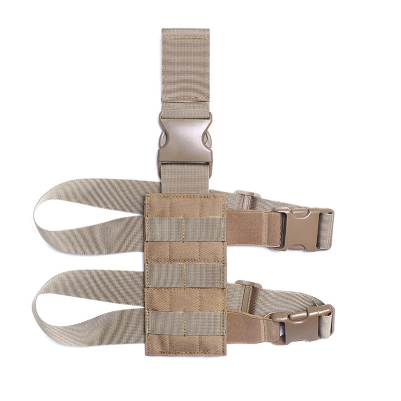 Universal Gun holster Drop Leg Holster Thigh Platform MOLLE Gun Holster for Hunting Paintball Panel with Adjustable Molle Straps