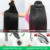 Extensions de cheveux humains brésiliens lisses en lots, 32 pouces, couleur naturelle, tressées, non traitées, cheveux vierges Remy, double trame 5