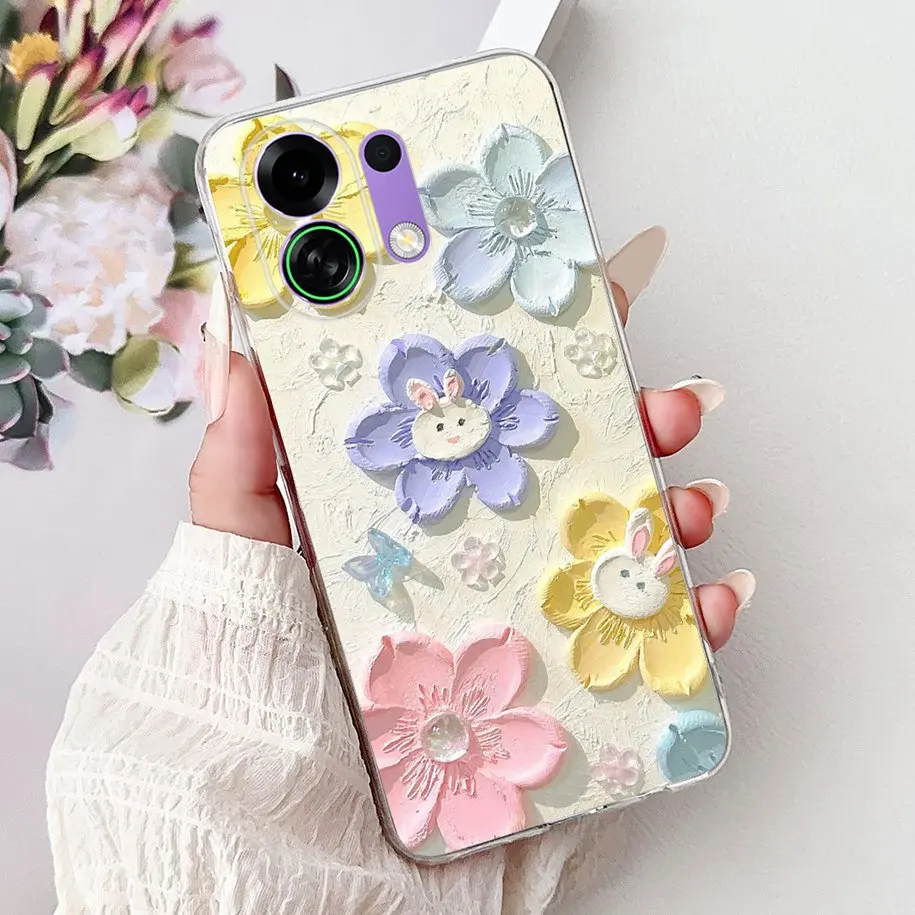 Luxury Painted Cartoon Dragon Cat Soft Silicone Phone Case