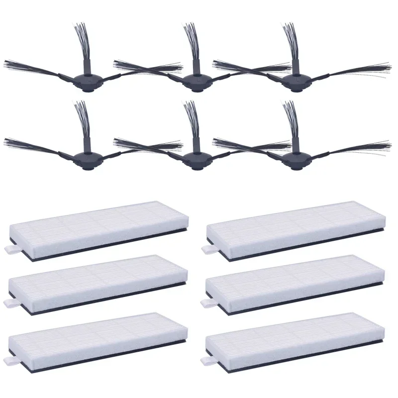 

Сменные Hepa-фильтры Ilife A4, A6, A4S, A40, поролоновые и боковые щетки, 12 шт./партия