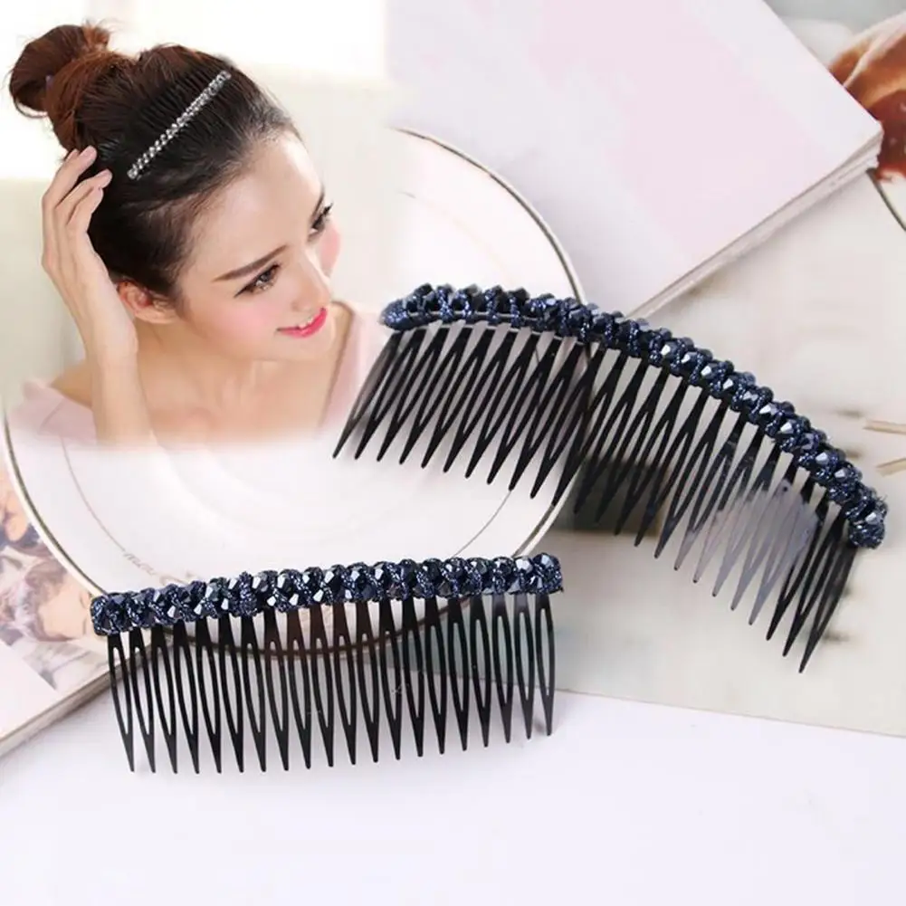 Hair Comb Clip Easy To Wear Shiny Non-slip Light Luxury Korean Style Cushion Hair Princess Styling Headdress Hair Accessories korean made easy everyday life