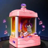 Kids Clip Doll Claw Machine Toys Girls Coin Operated DIY Music Doll Grabber Automatic Machine Children's Toy Birthday Gifts 1