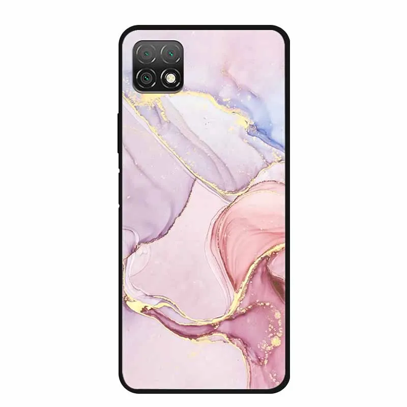 Marble Soft TPU Silicone Phone Case with Fashionable Cartoon Design