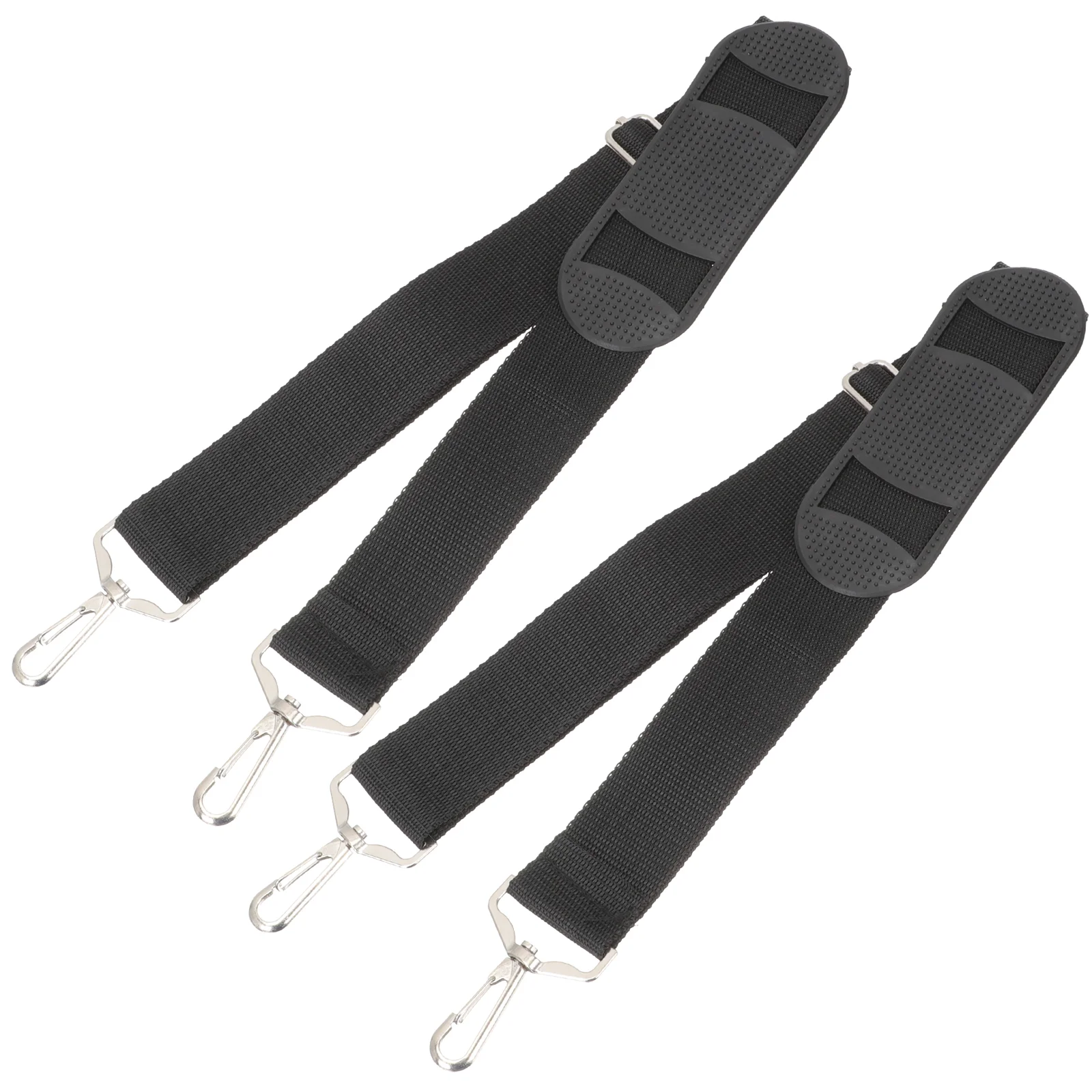

2 Pcs Belt Violin Case Strap Guitar Musical Instrument Pouch Metal Canvas Thickened Carrying Bag