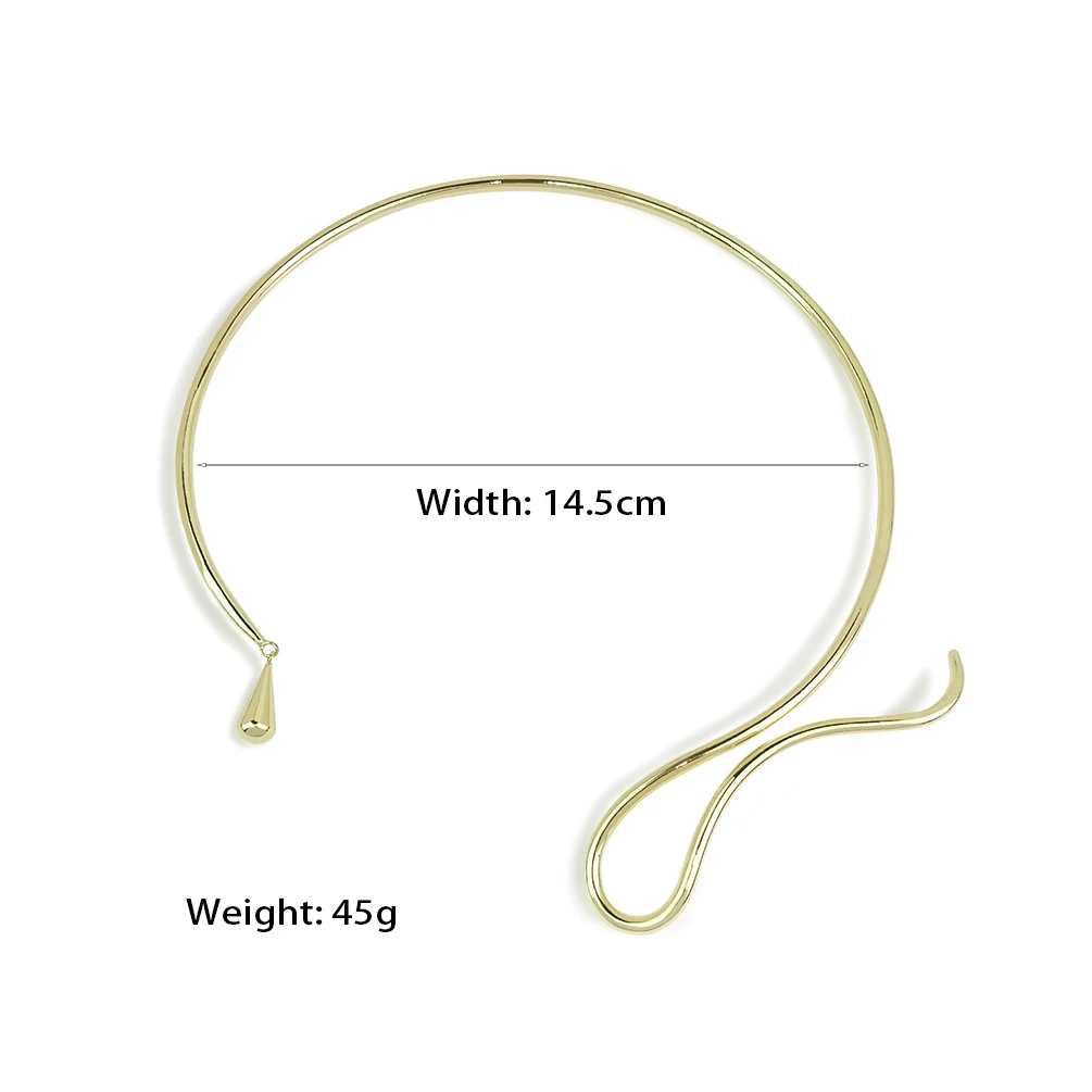 Alloy Torques Choker Necklace Women Jewelry