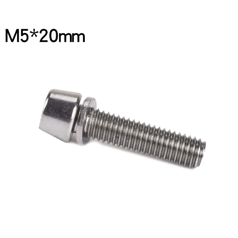 6 teile/satz Fahrrad Lenker Schrauben M5 M6 Hochpräzise Edelstahl MTB Fahrrad Griff Bar Vorbau Riser Schraube In Schrauben – Detail 9