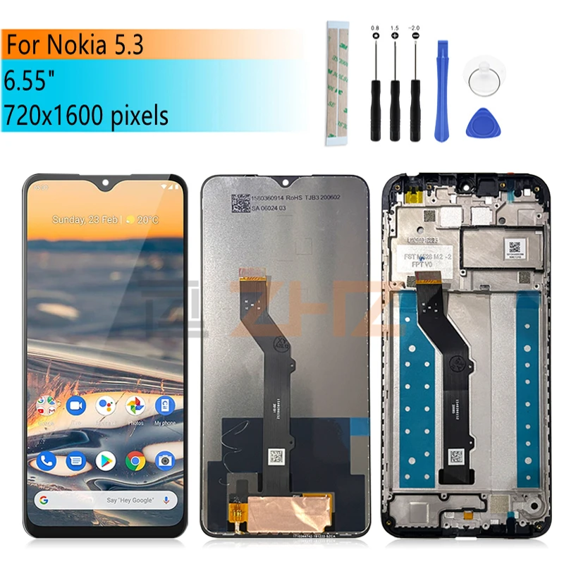 

ЖК-дисплей IPS для Nokia 1234, дигитайзер сенсорного экрана в сборе TA-1223, TA-1227, TA-6,55, запасные части для ремонта экрана дюйма