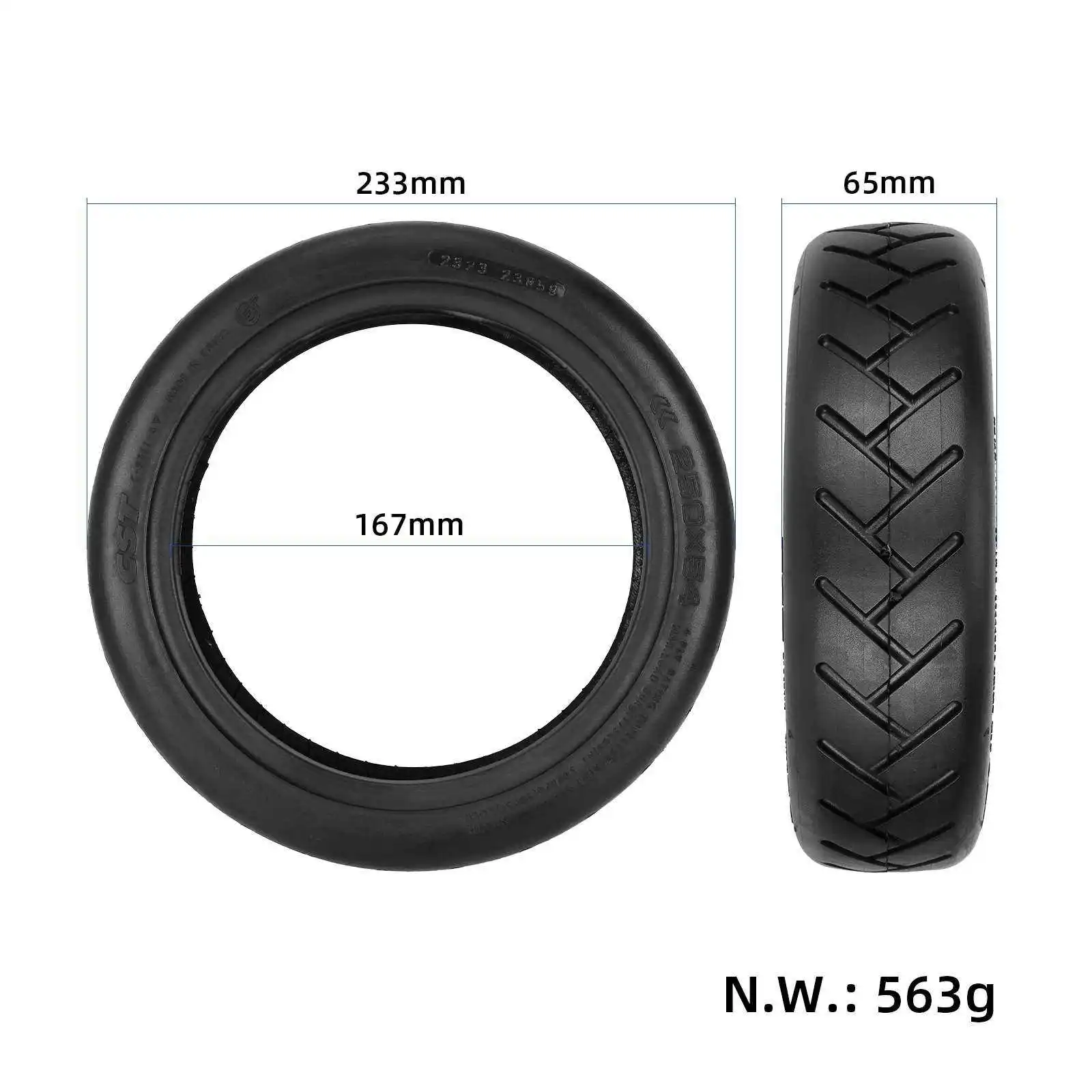 1PZ F3T-25Y 1 Pneu plein 10x2.5 pouces de trottinette électrique  remplacement pour xiaomi essential, ducati, lexgo, vivobike S2, dualtron  mini, Roue solide scooter pour urbanglide 100xs, wispeed t850 : :  Sports et