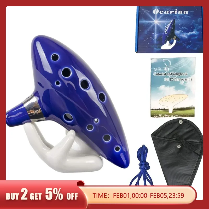 Ocarina-12-Tones-Alto-C-Ceramic-Ocarina-Musical-Instrument-with-Song ...