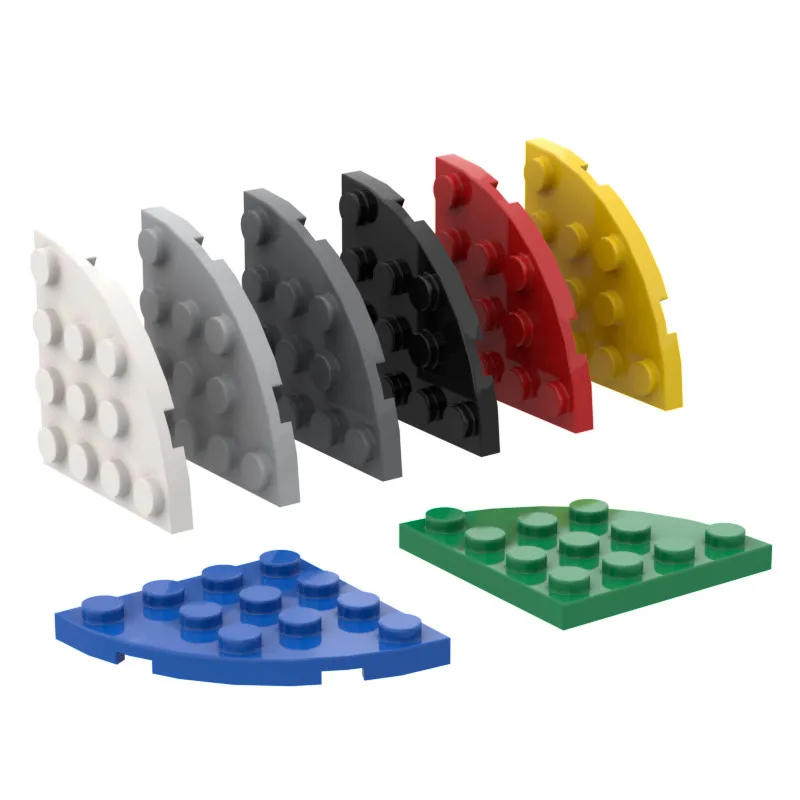 

1 Pcs Buildings Blocks 30565 Plate, Round Corner 4 x 4 Collections Bulk Modular GBC Toy For High-Tech MOC Set