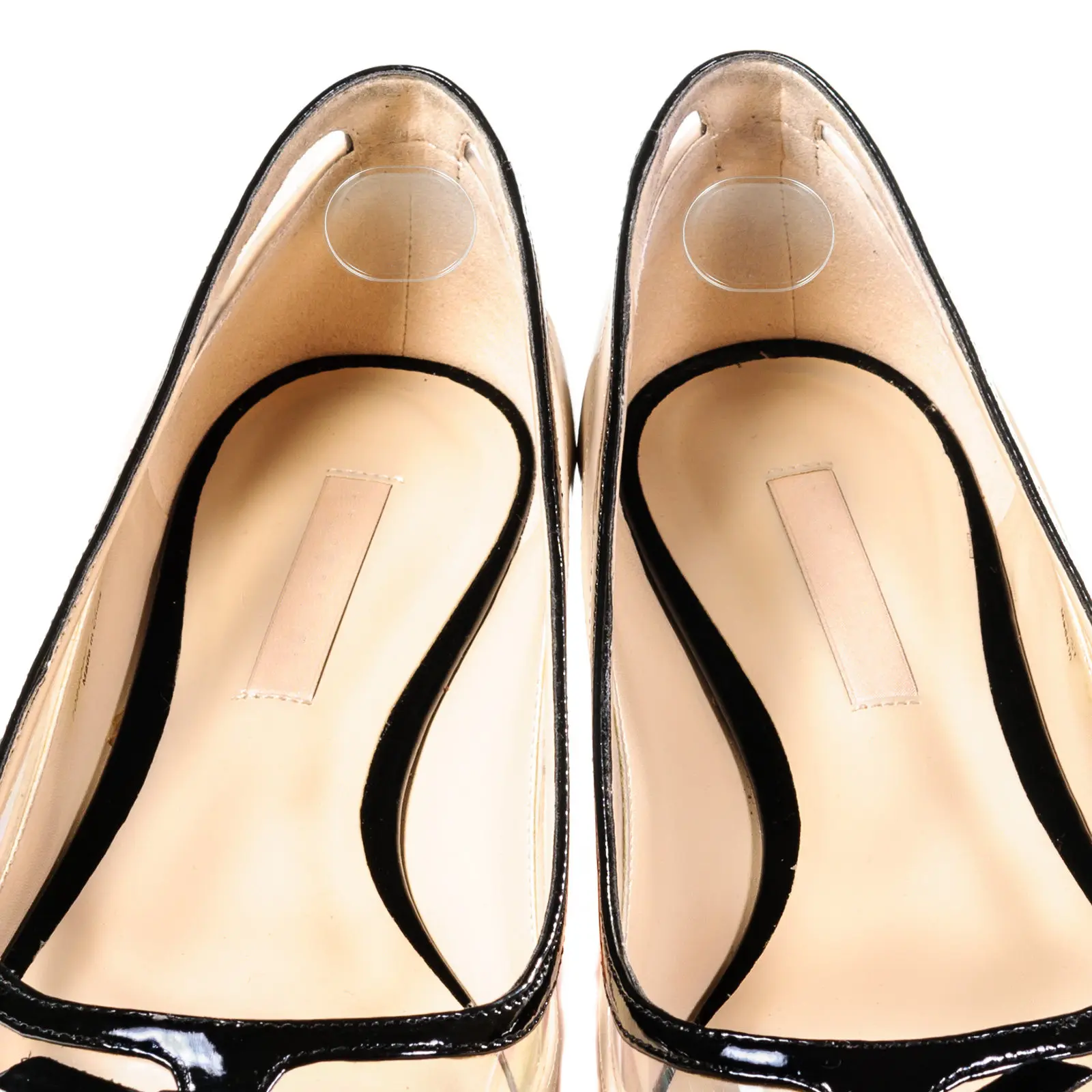 6개입 투명 원형 실리콘 신발 패드 젤 물집 방지 유연 쿠션 편안하지 않은 신발용 뒤꿈치 패드