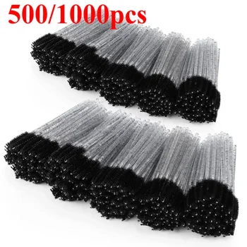 Wholesale 100/500/1000pcs  Spoolies for Eyebrow  Beauty Tools Eye Lash Extension Colorful Disposable Mascara Wands Eyelash Brush 1