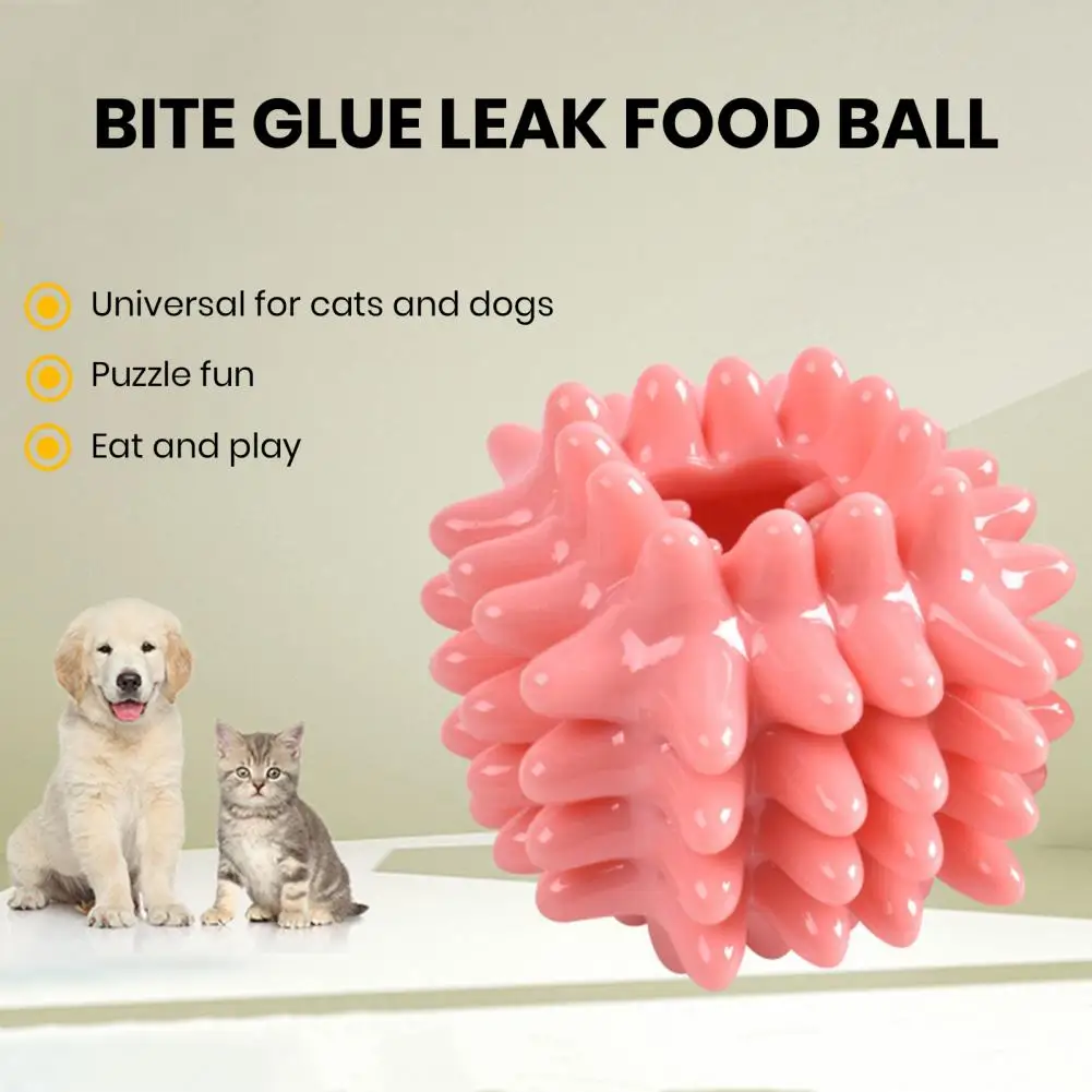 

Dog Training Toy Durable Pet Toy for Teeth Food Leakage Rubber Chew Toy for Cats Dogs Bite-resistant Long-lasting Pet Supplies