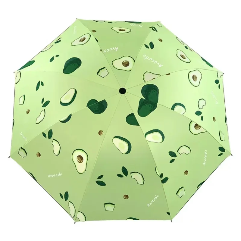 Automatic Sun Umbrella Outdoor Rubber Folding UV Sunshade Rain and Shine