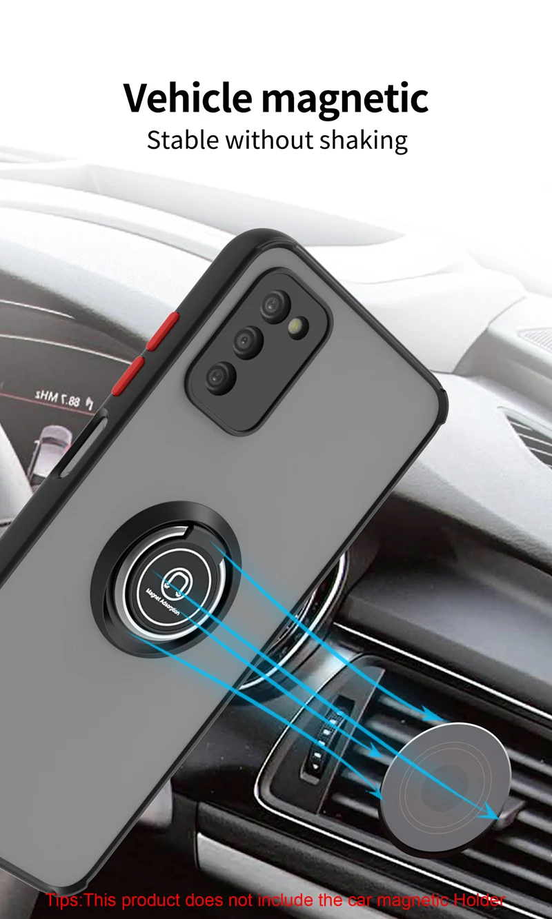 KEYSION Custodia Opaca di Moda per Samsung A03S A02S A03 A21S A20S A11 Anello Trasparente Del Basamento Della Copertura Del Telefono Antiurto per Gal_voghion.com