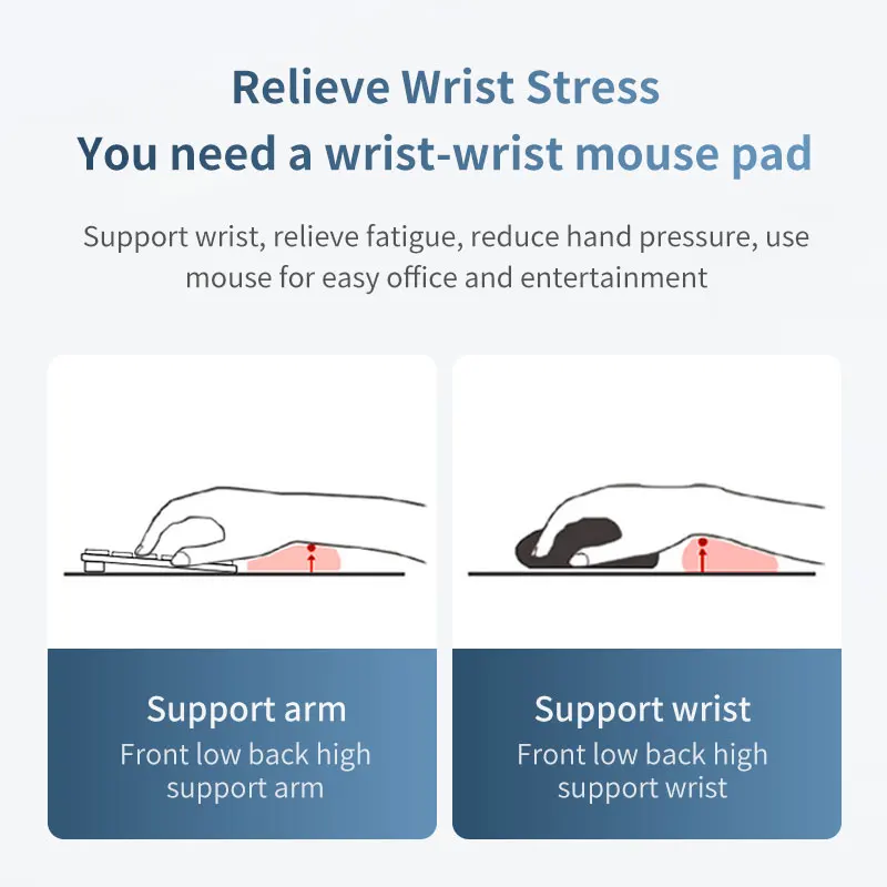 Keyboard Wristband Mouse Pad For PC Laptop