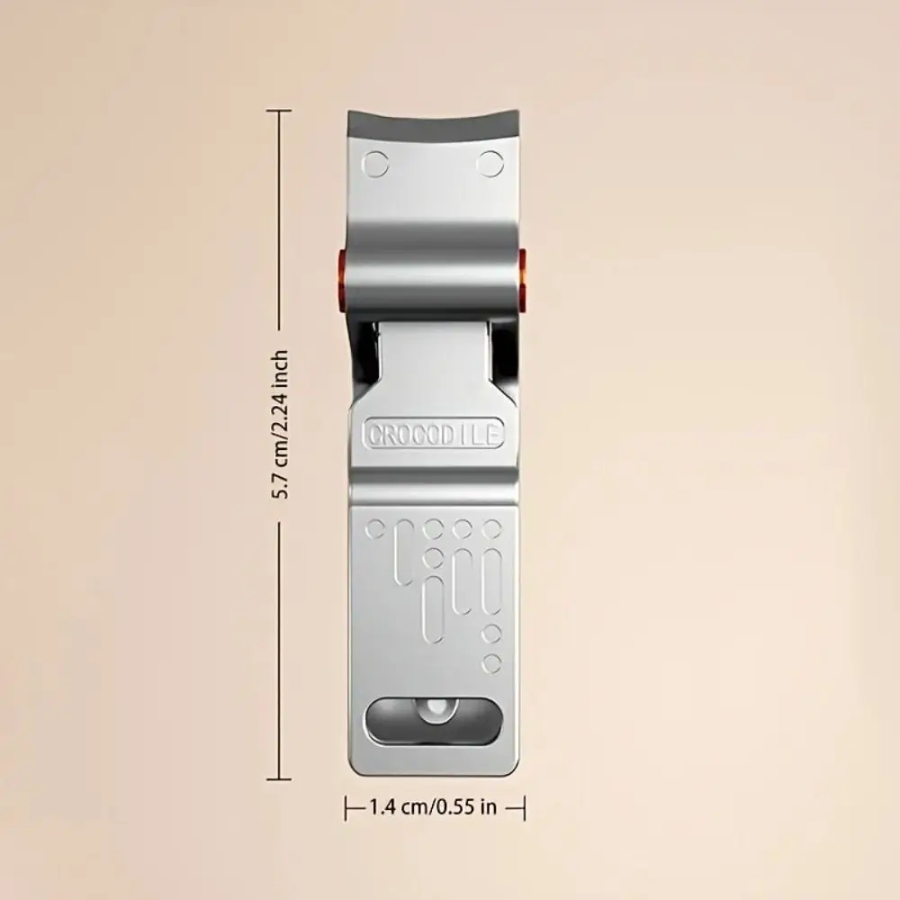 Ergonomic Stainless Steel Manicure Cutter Wide Jaw Anti-splash Nail Clippers Durable Pedicure Tools Beauty