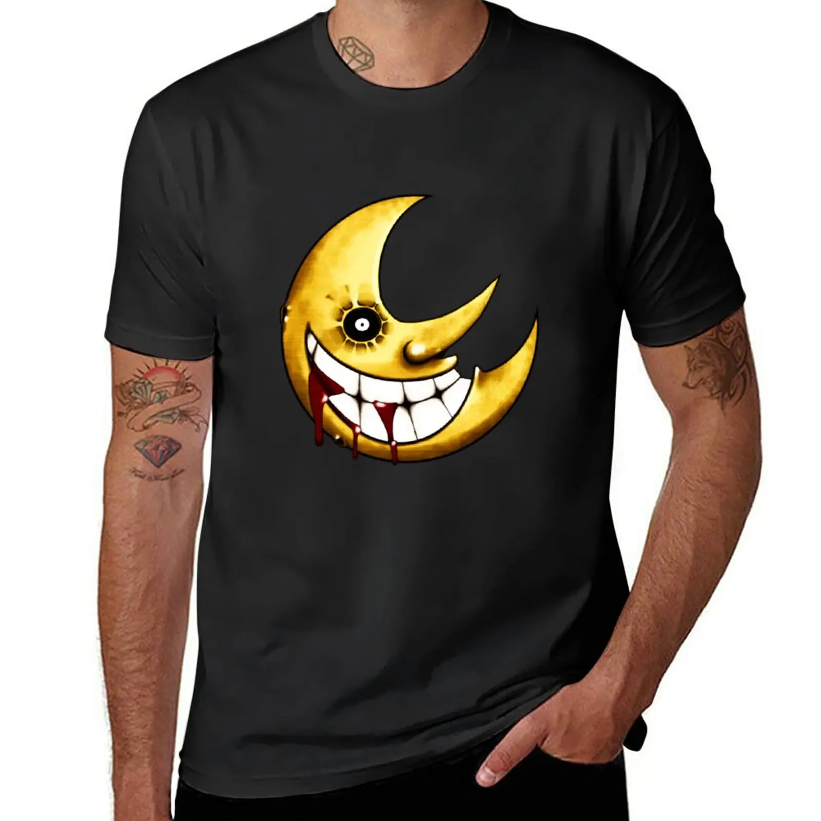 

New Soul Eater --- Moon horror T-Shirt man clothes tees workout shirts for men