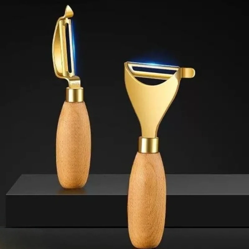 1PC Stainless Steel Solid Wood Handle Paring Knife Household Thickened Potato Fruit Paring Knife Melon Peelers Kitchen Gadgets