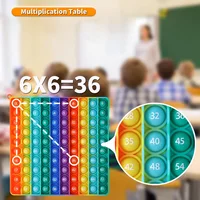9x9 Multiplication Push Bubble Table Game Children Math Learning Toys Silicone Montessori Educational Toys for Kid Teaching Aids 1