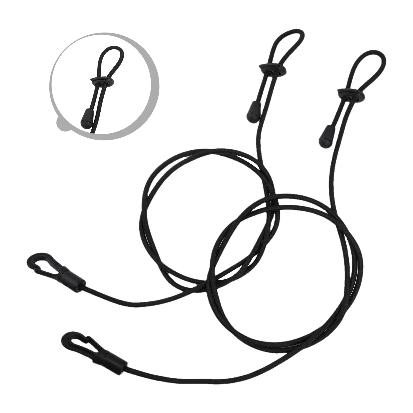 2pcs Adjustable Kayak Safety Rod Leash Stretchable Fishing Rod Paddle Leash 2 Adjustable Leashes For Paddle Fishing Rods