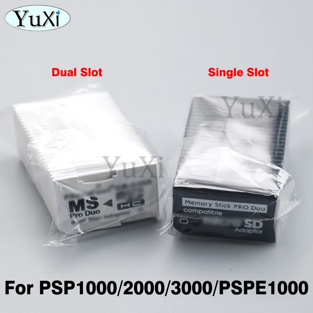 1Pc Memory SD TF to MS Card Memory Stick Card Adapter For PSP Support Class10 Micro SD 2GB 4GB 8GB 16GB 32GB Single Dual 2