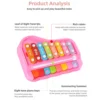 Puzzle music box toys,enlightenment early education small piano puzzle instruments,hand tapping and playing early education toys 5