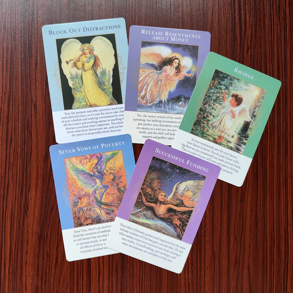 Doreen virtue Angels of Abundance Divination Oracle Cards 5