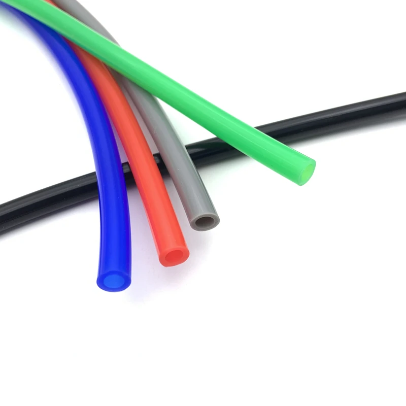 2/5/10 ID2 x OD4 mm Silicone Tube Flexible Hose Food Grade Soft Drink Pipe Red Blue Green Yellow Orange Purple Brown White Black