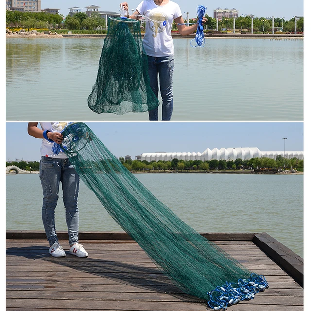 100% Nylon Easy Throw Cast Net with Aluminum Ring - China Hand Cast Net and Cast  Net price | Made-in-China.com