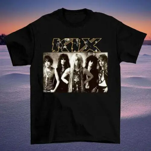 

Футболка Kix черная унисекс с коротким рукавом, подарок для мужчин